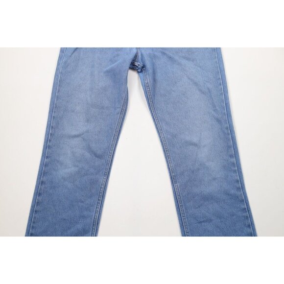 Vtg 70s 80s Levis Orange Tab Mens 32x31 Distressed Straight Leg Denim Jeans USA - Picture 3 of 12